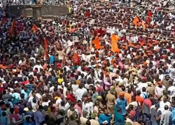 कोल्हापुर में हिंदू संगठनों के प्रदर्शन के दौरान बवाल, पुलिस ने किया लाठीचार्ज, छोड़े आंसूगैस के गोले