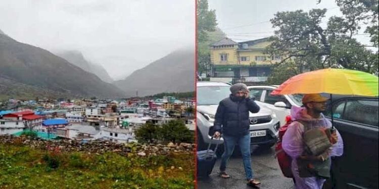 भारी बारिश की वजह से सोनप्रयाग में केदारनाथ यात्रा अगले आदेश तक रोकी गई