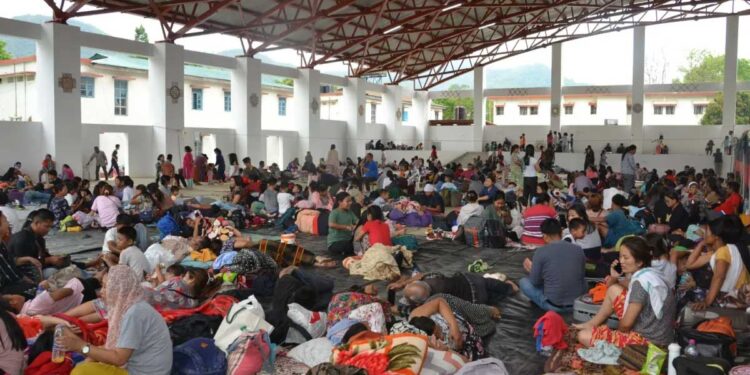 मणिपुर में विस्थापितों के लिए उखरूल में राहत शिविर बनाने पर विवाद