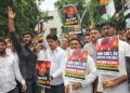 मणिपुर हिंसा को लेकर दिल्ली में यूथ कांग्रेस का हल्ला बोल