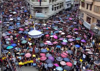 मणिपुर हिंसा के विरुद्ध मिजोरम में ‘एकजुटता मार्च’