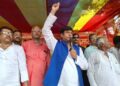 वीआईपी सुप्रीमो मुकेश सहनी मुजफ्फरपुर पहुंचे