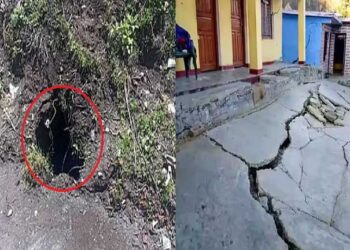 उत्तराखंड के जोशीमठ में नई आफत! सुनील वार्ड में जमीन में होने लगे बड़े-बड़े गड्ढे