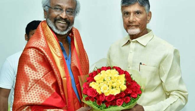 रजनीकांत ने चंद्रबाबू नायडू को बताया योद्धा