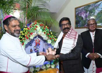 झारखंड के मुख्यमंत्री  ने क्रिसमस पर्व की बधाई दी