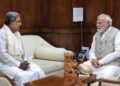 सिद्दारमैया ने पीएम मोदी से की मुलाकात