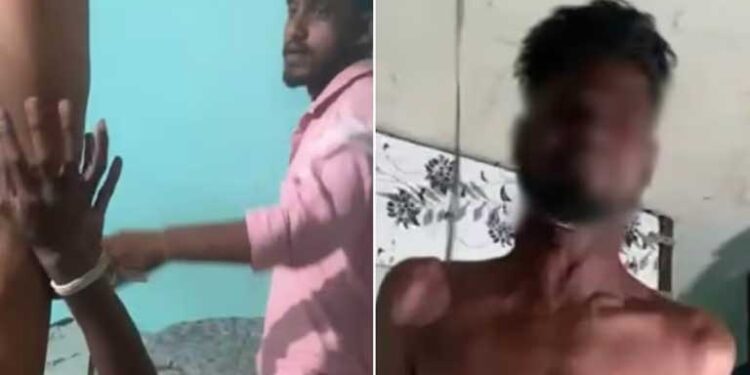 मध्य प्रदेश में दलित युवक को नग्न कर उलटा लटकाया