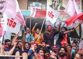 JNU छात्र संघ चुनाव में लहराया लाल परचम