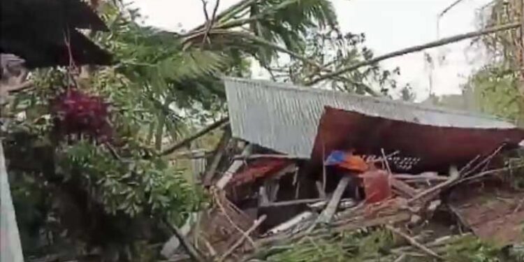 पश्चिम बंगाल के जलपाईगुड़ी में बारिश और ओलावृष्टि से भारी तबाही