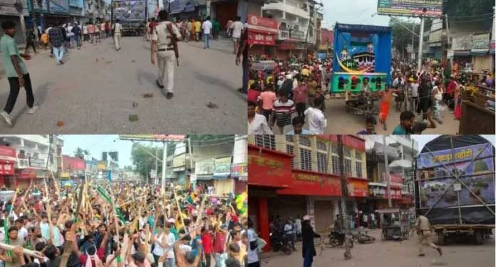 मुहर्रम जुलूस के दौरान दो पक्षों के बीच पथराव, तीन पुलिसकर्मियों सहित कई घायल