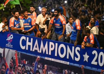 विश्व विजेताओं का विक्ट्री परेड