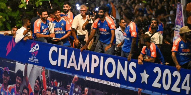 विश्व विजेताओं का विक्ट्री परेड