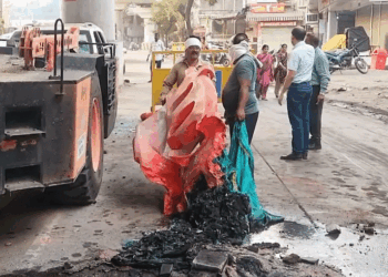 नागपुर हिंसा : फहीम खान के घर पर चला बुलडोजर