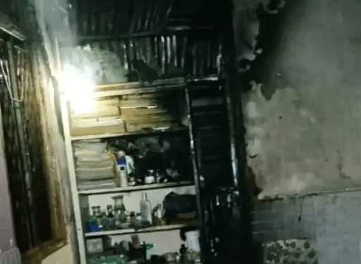 दिल्ली के शाहीन बाग  में रिहायशी इमारत में आग