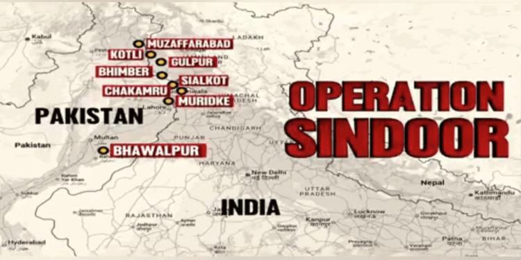 भारत का ‘ऑपरेशन सिंदूर’9 आतंकी ठिकाने  तबाह