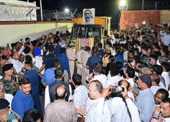 शिबू सोरेन का पार्थिव शरीर रांची पहुंचा