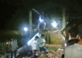 अयोध्या में जोरदार धमाके से मकान गिरा