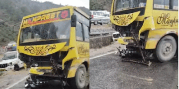 उधमपुर में NH पर सड़क हादसा