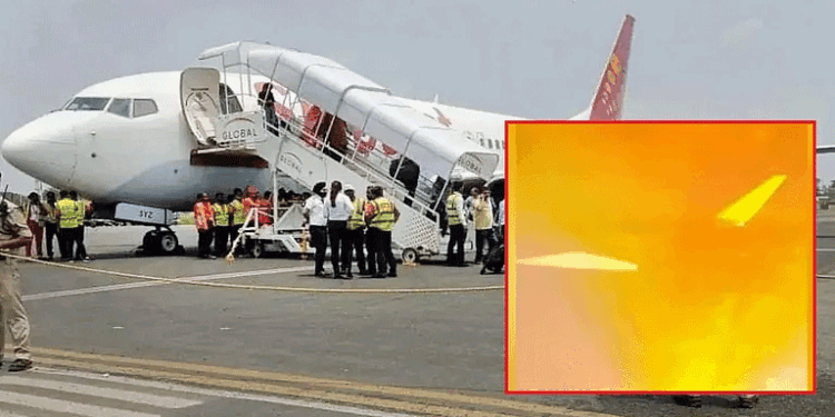 उड़ान भरते ही स्पाइसजेट की दिल्ली-लेह फ्लाइट में लगी आग