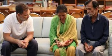 राहुल गांधी ने अंकिता भंडारी के माता-पिता से मुलाकात की