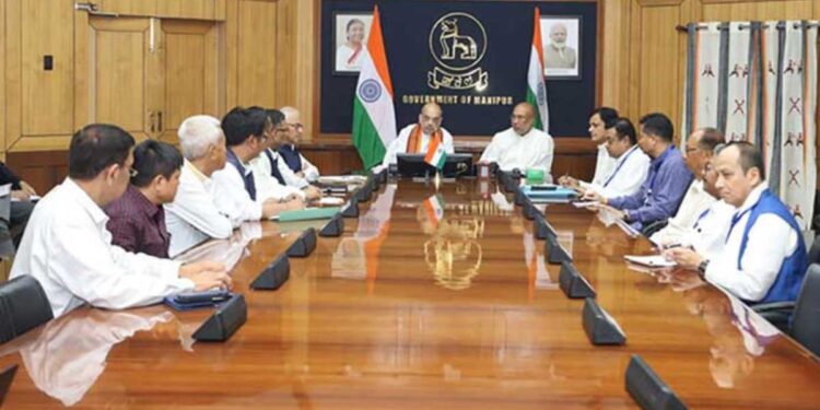 منی پورمیں امن بحال کرنے کے لئے دہلی میں کل جماعتی میٹنگ منعقد