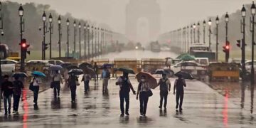 ہلکی بارش کے بعد دہلی میں کم سے کم درجہ حرارت 24.5 ڈگری تک پہنچا