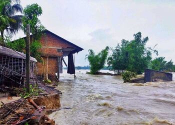 آسام میں طوفانی بارش کی وجہ سےسیلاب