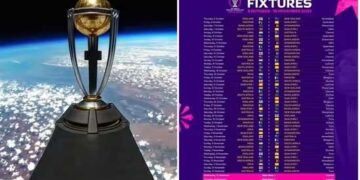 آئی سی سی ورلڈ کپ : 15 اکتوبر کو ہوگا ہندوستان اور پاکستان کا مقابلہ