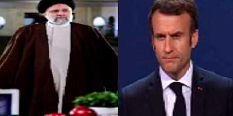 ایران اور فرانس کے صدر  کا دوطرفہ تعلقات کی توسیع پر تبادلہ خیال