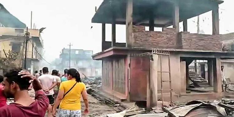 منی پور میں پھرتشدد، بی جے پی کے دفتر میں توڑ پھوڑ