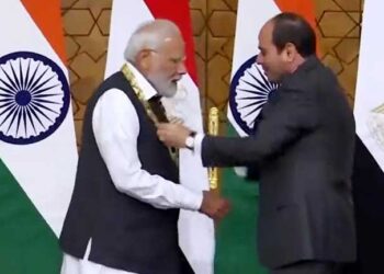 وزیر اعظم مودی مصر کے اعلیٰ ترین ایوارڈ ’آرڈر آف دی نائل‘ سے سرفراز