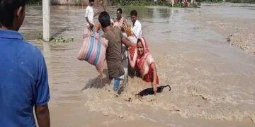 اب بہار میں  کئی ندیاں خطرے کے نشان سے اوپر- پانی نشیبی علاقوں میں داخل