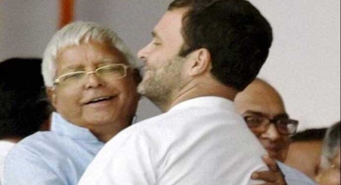 سپریم کورٹ کے فیصلےکے بعد راہل گاندھی کی لالو یادو سے ملاقات