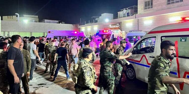 عراق میں شادی کی تقریب ماتم میں تبدیل ، آگ لگنے سے 100 افراد جاں بہ حق