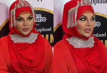 سرخ برقعے میں نظر آنے پرراکھی بہ نام فاطمہ ٹرول