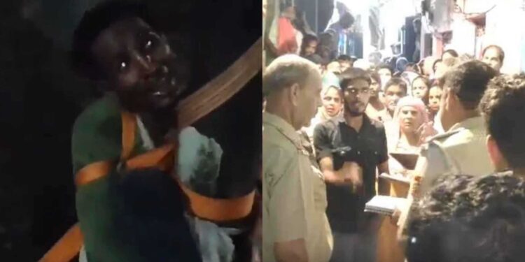 دہلی  میں مسلم نوجوان کو پلر سے باندھ کرپیٹ پیٹ کر مارڈالا