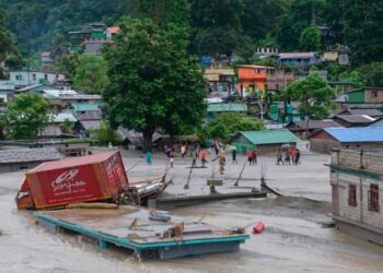 سکم کےسیلاب متا ثرہ علاقوں میں راحت کا کام جاری