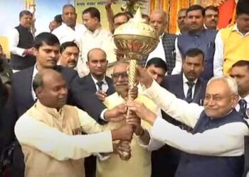 نالندہ میں:دیش کا نیتا کیسا ہو،نتیش کمار جیسا ہو:کے نعرے لگے