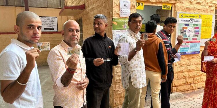 راجستھان میں 68.24فیصدپولنگ