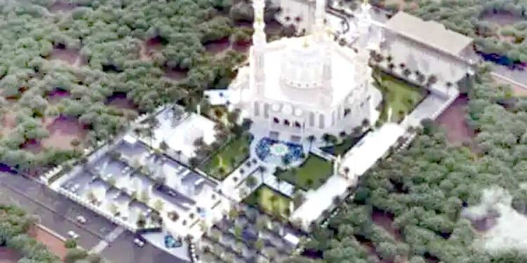 ایودھیا کے دھنی پور میں بننے والی محمد بن عبداللہ مسجد کا نیا نقشہ جاری