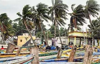 مچونگ طوفان کے آج آندھرا پردیش پہنچنے کا اندیشہ