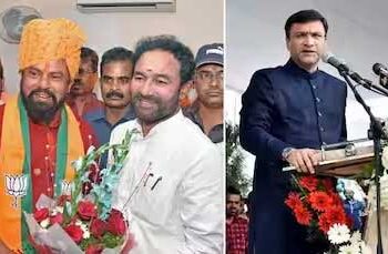 تلنگانہ میں اکبر الدین اویسی سے بی جے پی ممبران نے نہیں لیا حلف