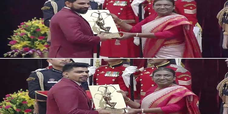 صدر جمہوریہ درودپدی مرمو کے ہاتھوں کھیل اور مہم جوئی سے متعلق ایوارڈوں کی تقسیم