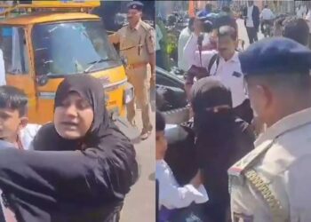 جئے شری رام کے جواب میں خاتون نے لگایا اللہ اکبر کا نعرہ