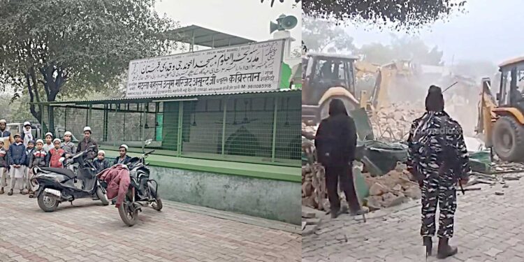 دہلی میں600 سال پرانی مسجد شہید