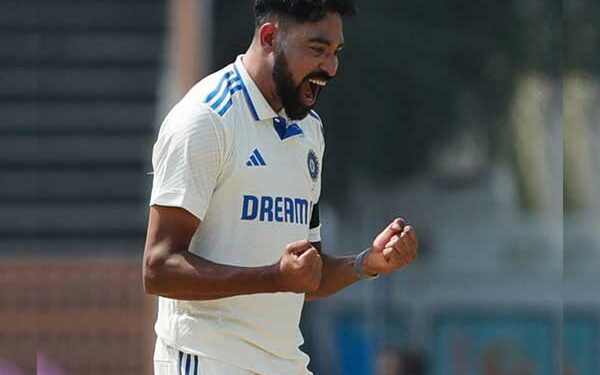 راجکوٹ ٹیسٹ میچ میں محمدسراج کاجلوہ