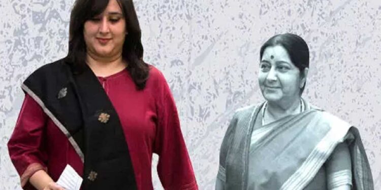 نئی دہلی لوک سبھا سیٹ سے سشما سوراج کی بیٹی بنسوری سوراج بی جے پی امیدوار