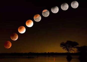سال 2024 کا پہلا چاند گرہن امریکہ‘ یورپ وغیرہ میں دیکھا گیا