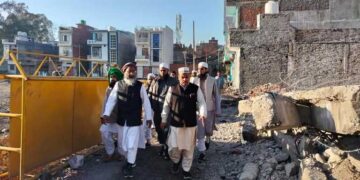 مولانا حکیم الدین قاسمی کی قیادت میں جمعیۃ علماء ہندکے وفدکا ہلدوانی دورہ