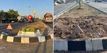 مہاراشٹرمیں ناسک منماڈ چاندواڑ شاہراہ واقع مزار منہدم کردیا گیا